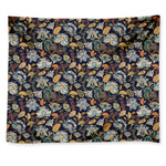 Vintage Indian Floral Pattern Print Tapestry