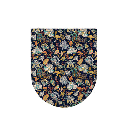Vintage Indian Floral Pattern Print Toilet Lid Cover