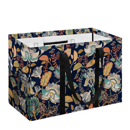 Vintage Indian Floral Pattern Print Utility Tote Bag