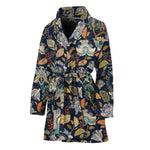 Vintage Indian Floral Pattern Print Women's Bathrobe