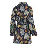 Vintage Indian Floral Pattern Print Women's Bathrobe