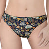 Vintage Indian Floral Pattern Print Women's Thong