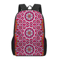 Vintage Indian Mandala Print 17 Inch Backpack