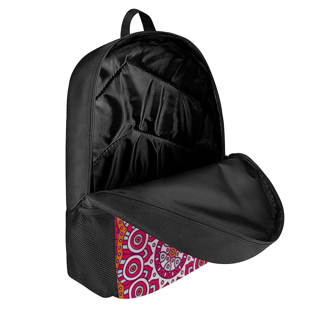 Vintage Indian Mandala Print 17 Inch Backpack