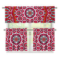 Vintage Indian Mandala Print 3 Piece Kitchen Curtains