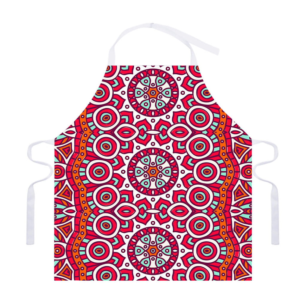 Vintage Indian Mandala Print Adjustable Apron