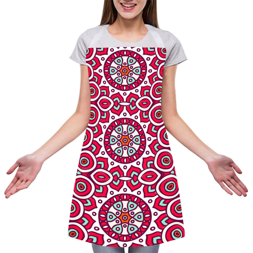 Vintage Indian Mandala Print Adjustable Apron