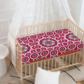 Vintage Indian Mandala Print Baby Crib Sheet