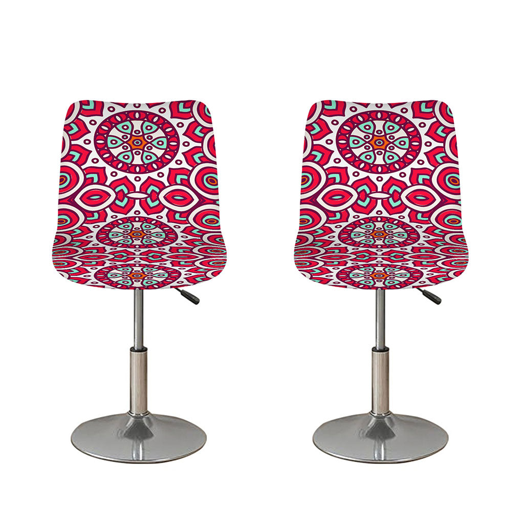 Vintage Indian Mandala Print Bar Stool Covers
