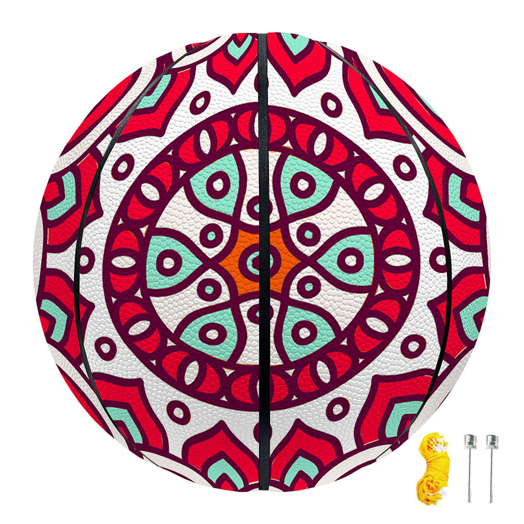 Vintage Indian Mandala Print Basketball
