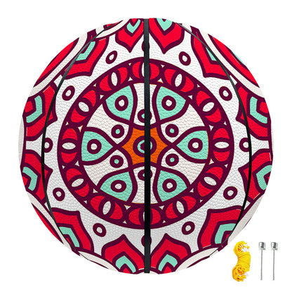 Vintage Indian Mandala Print Basketball