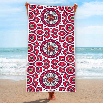 Vintage Indian Mandala Print Beach Towel