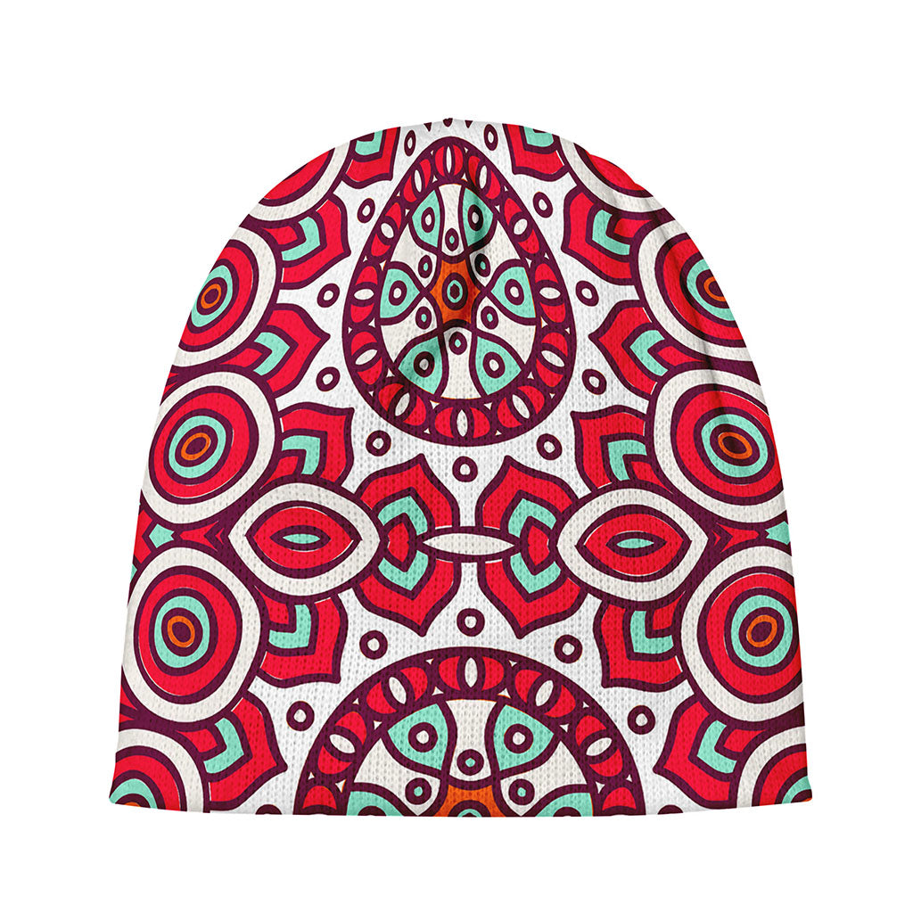 Vintage Indian Mandala Print Beanie