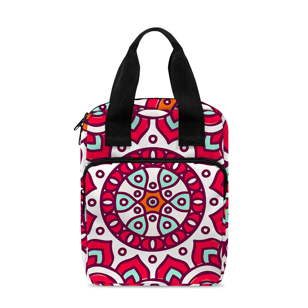 Vintage Indian Mandala Print Bible Tote Bag