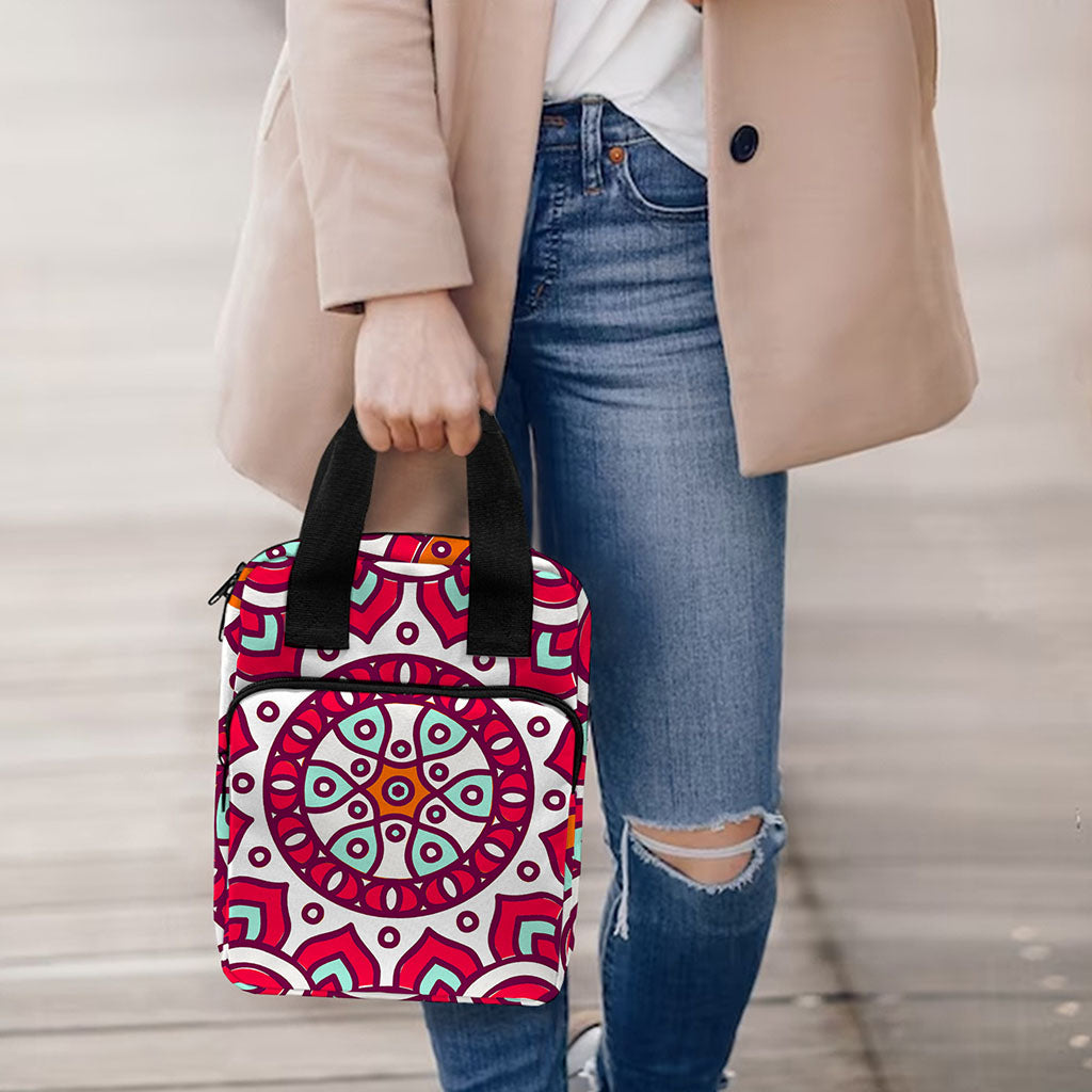 Vintage Indian Mandala Print Bible Tote Bag