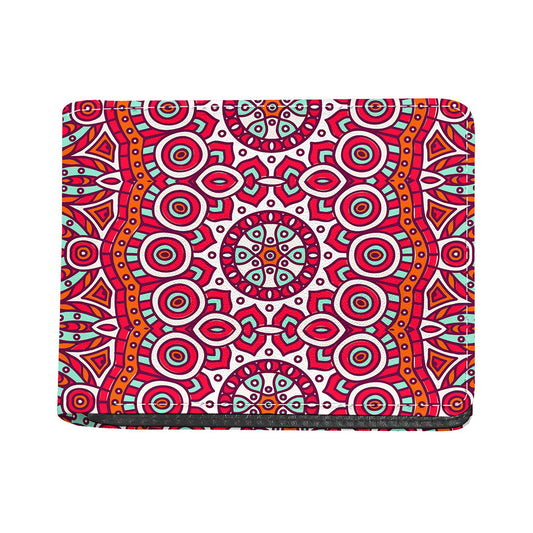 Vintage Indian Mandala Print Bifold Wallet