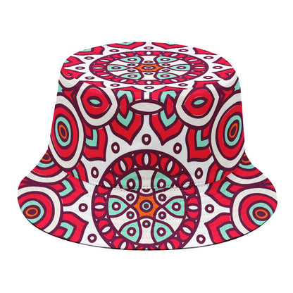 Vintage Indian Mandala Print Bucket Hat