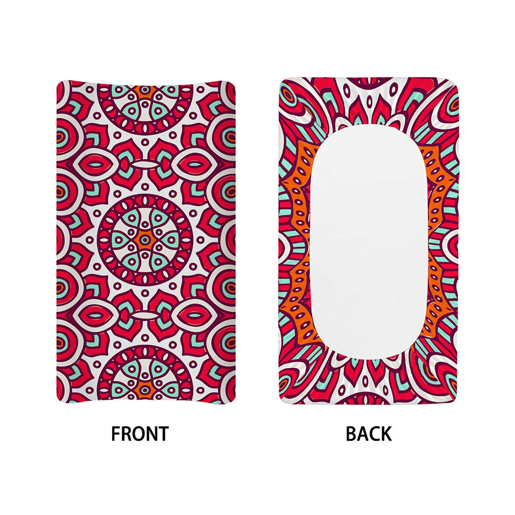 Vintage Indian Mandala Print Changing Pad Cover