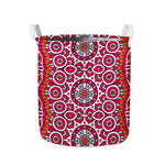 Vintage Indian Mandala Print Collapsible Laundry Basket