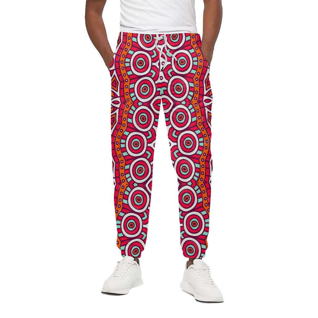 Vintage Indian Mandala Print Cotton Pants