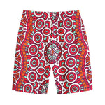 Vintage Indian Mandala Print Cotton Shorts