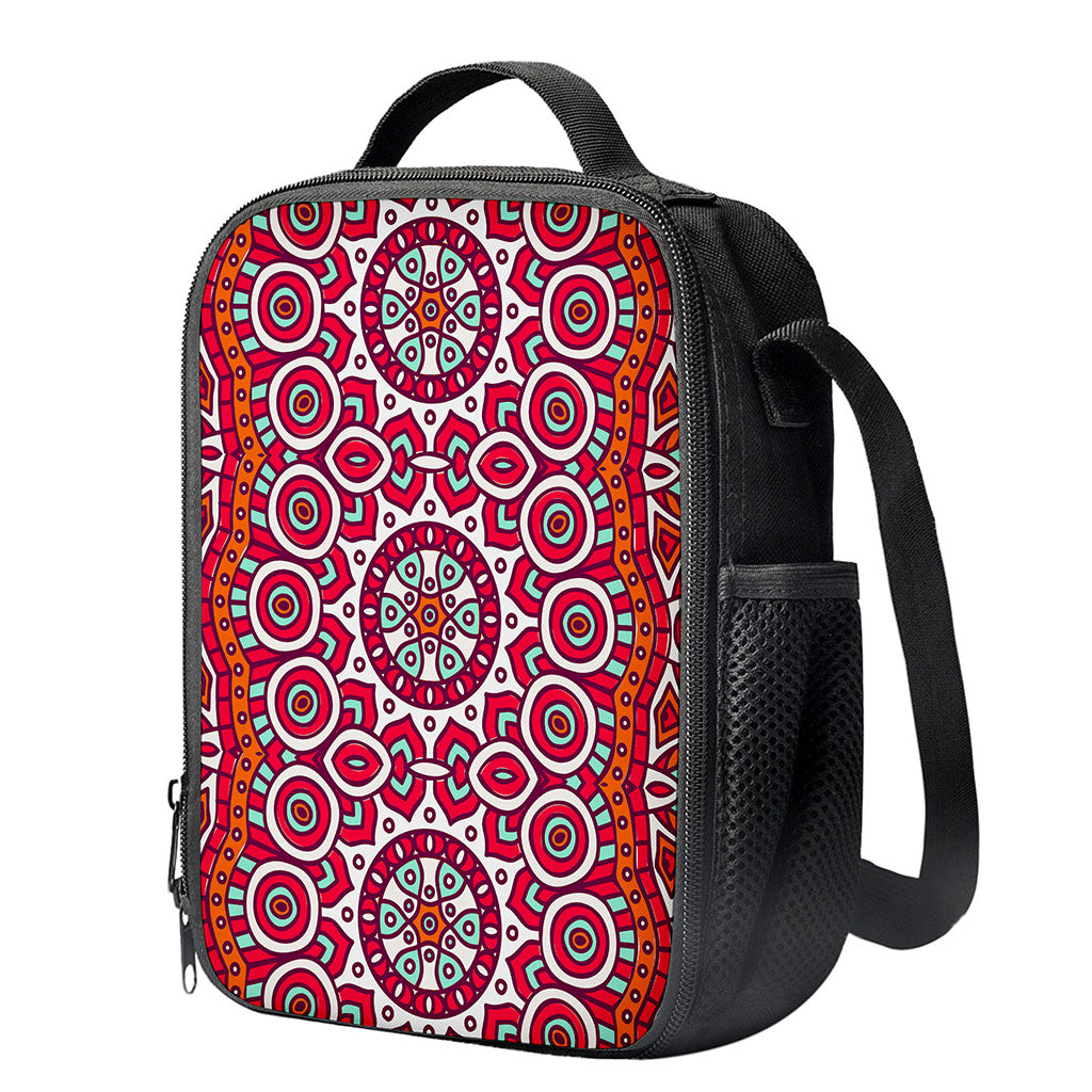 Vintage Indian Mandala Print Crossbody Lunch Bag