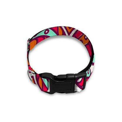 Vintage Indian Mandala Print Dog Collar