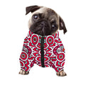 Vintage Indian Mandala Print Dog Zip Up Jacket