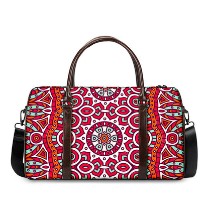 Vintage Indian Mandala Print Duffle Bag