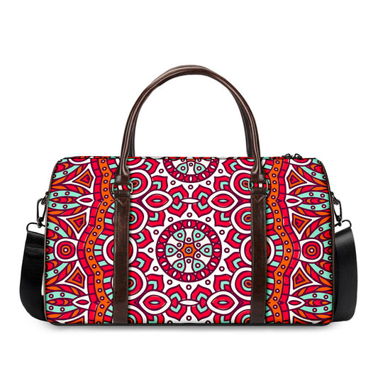 Vintage Indian Mandala Print Duffle Bag
