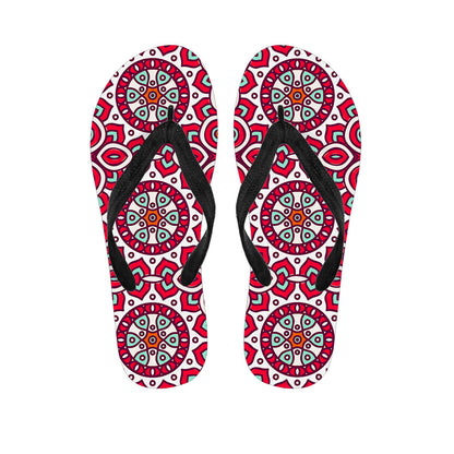 Vintage Indian Mandala Print Flip Flops