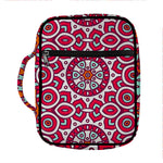 Vintage Indian Mandala Print Front Pocket Bible Bag