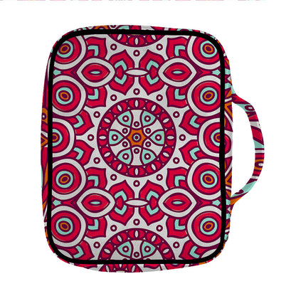 Vintage Indian Mandala Print Front Pocket Bible Bag