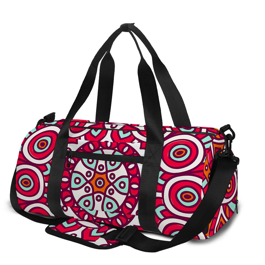 Vintage Indian Mandala Print Gym Bag