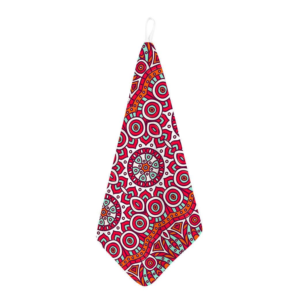 Vintage Indian Mandala Print Hand Towel