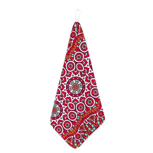 Vintage Indian Mandala Print Hand Towel