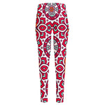 Vintage Indian Mandala Print High-Waisted Pocket Leggings