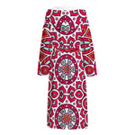 Vintage Indian Mandala Print Hooded Bathrobe