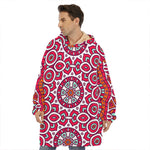 Vintage Indian Mandala Print Hoodie Blanket