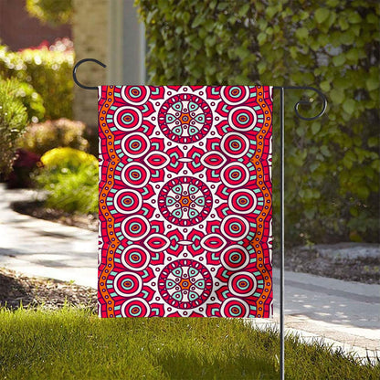 Vintage Indian Mandala Print House Flag