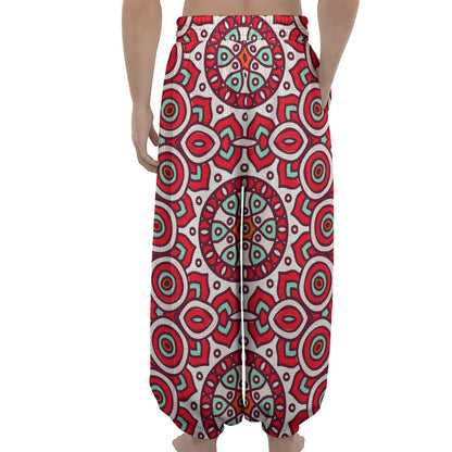 Vintage Indian Mandala Print Lantern Pants