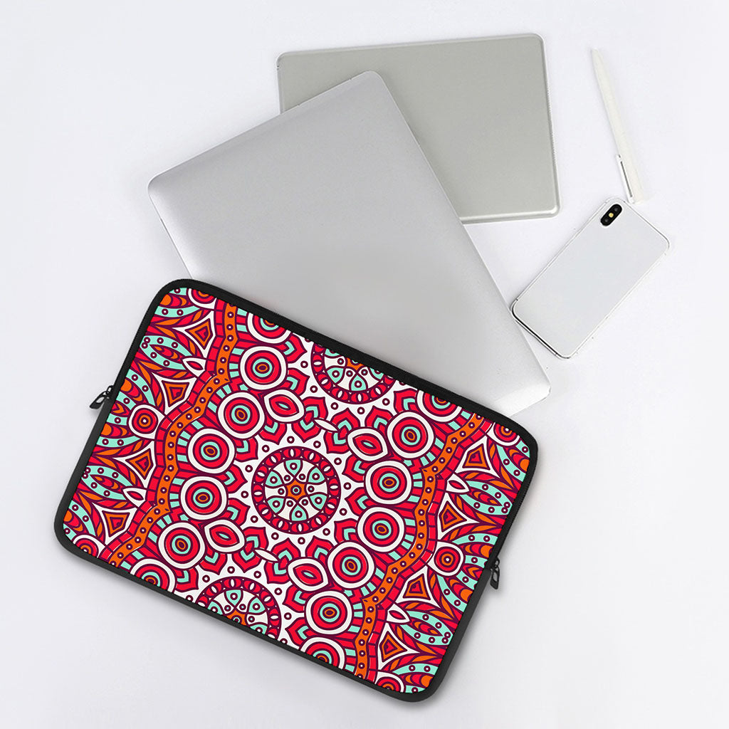 Vintage Indian Mandala Print Laptop Sleeve