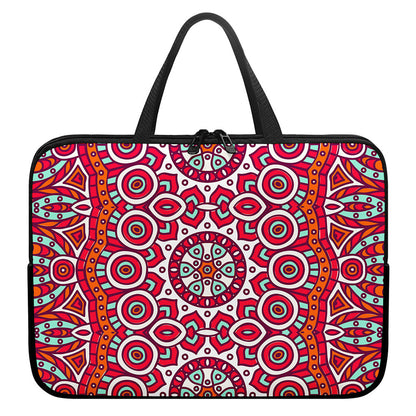 Vintage Indian Mandala Print Laptop Sleeve With Handle