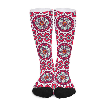 Vintage Indian Mandala Print Long Socks