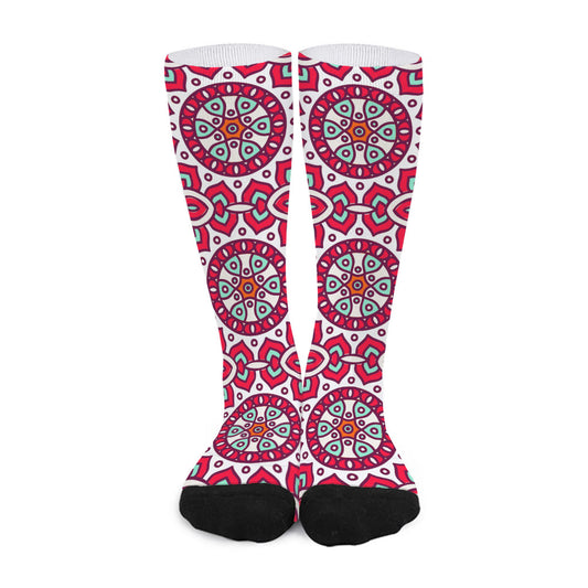 Vintage Indian Mandala Print Long Socks