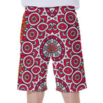Vintage Indian Mandala Print Men's Beach Shorts