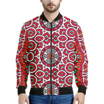 Vintage Indian Mandala Print Men's Bomber Jacket