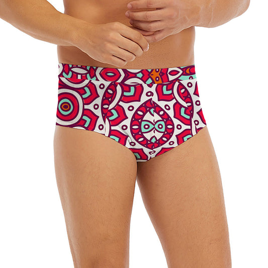 Vintage Indian Mandala Print Men's Briefs