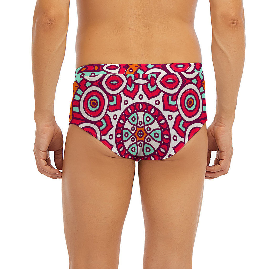 Vintage Indian Mandala Print Men's Briefs
