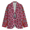 Vintage Indian Mandala Print Men's Cotton Blazer